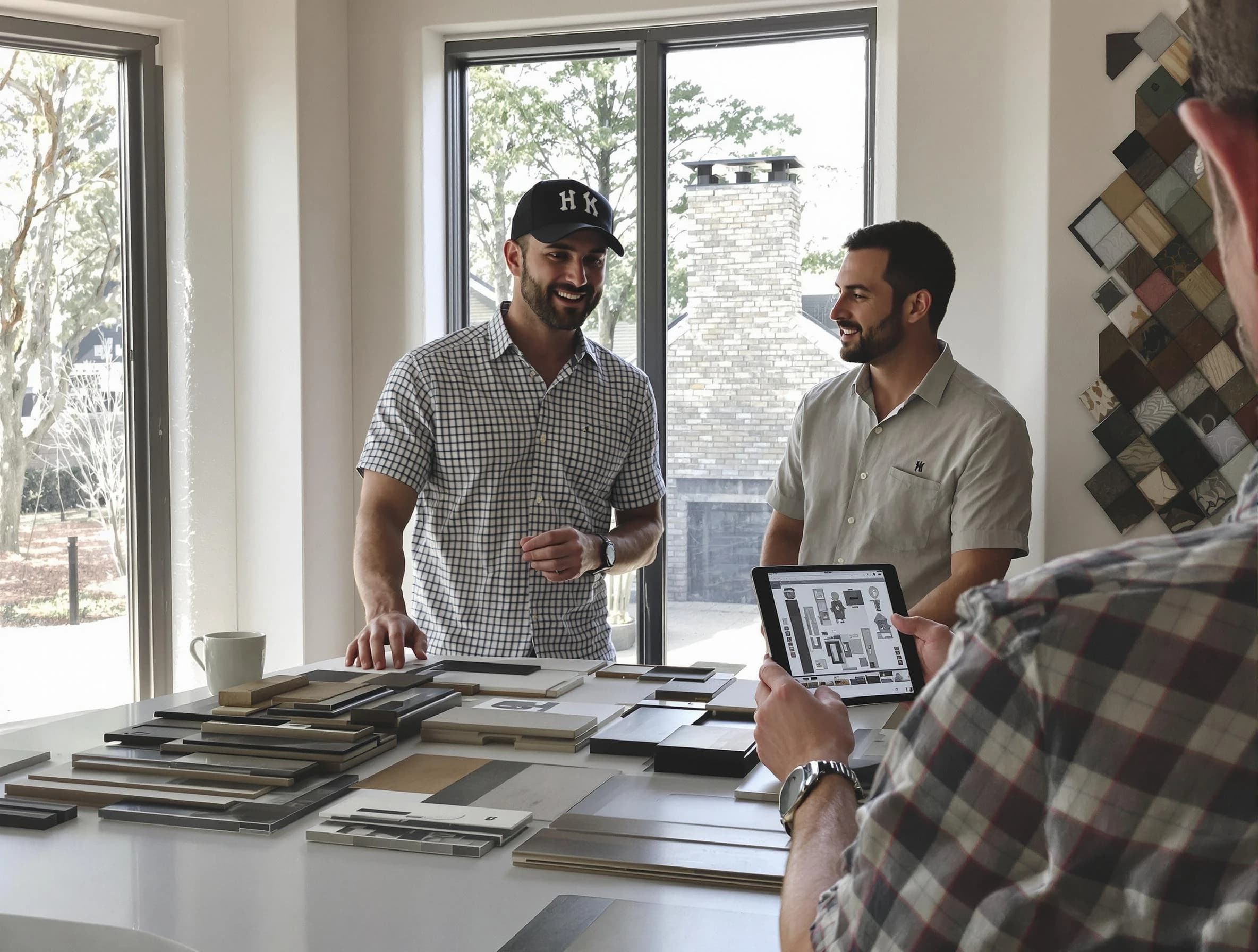 Thompson's Station Chimney Sweep remodeling a chimney and fireplace in Thompson's Station, TN