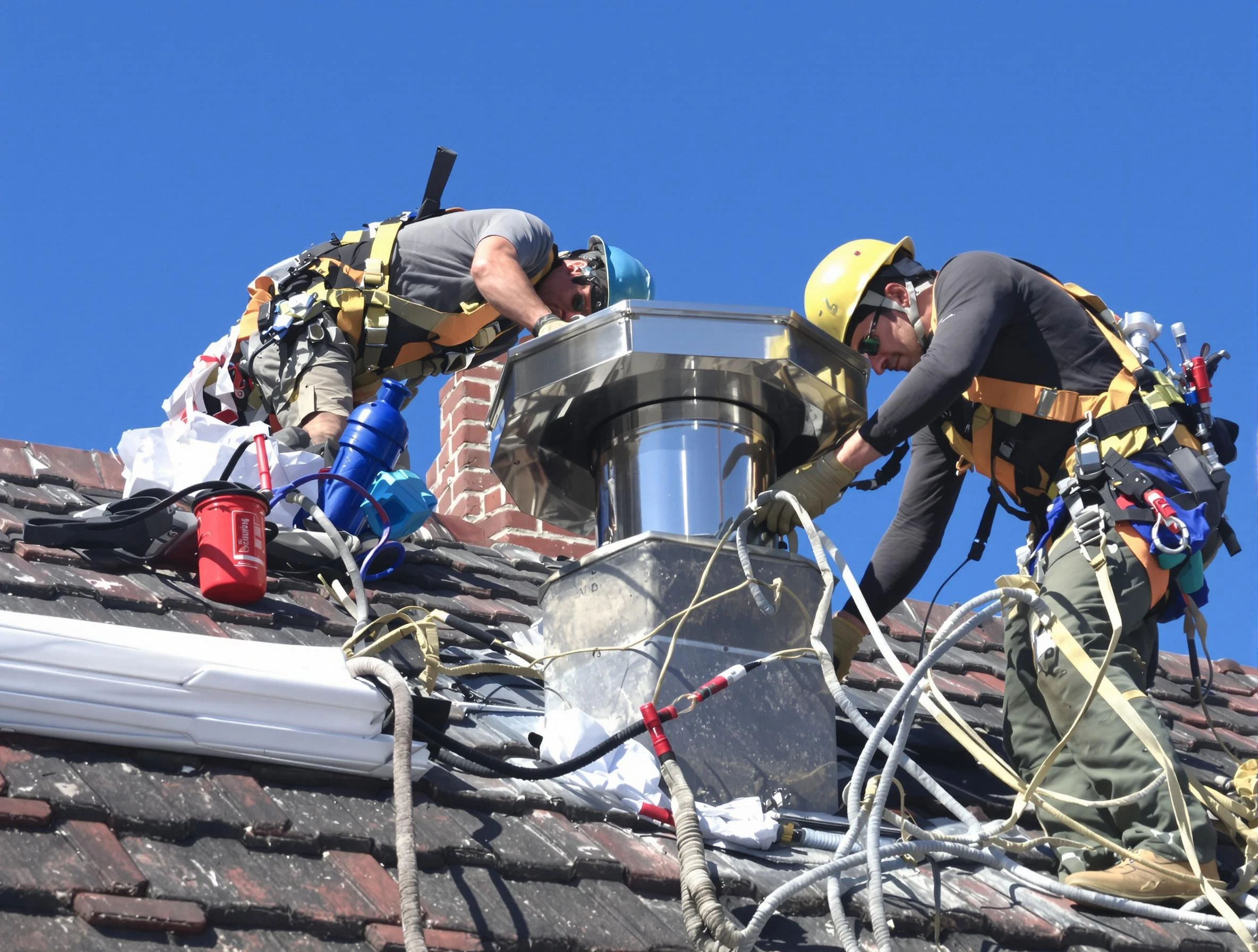 Protective chimney cap installed by Thompson's Station Chimney Sweep in Thompson's Station, TN