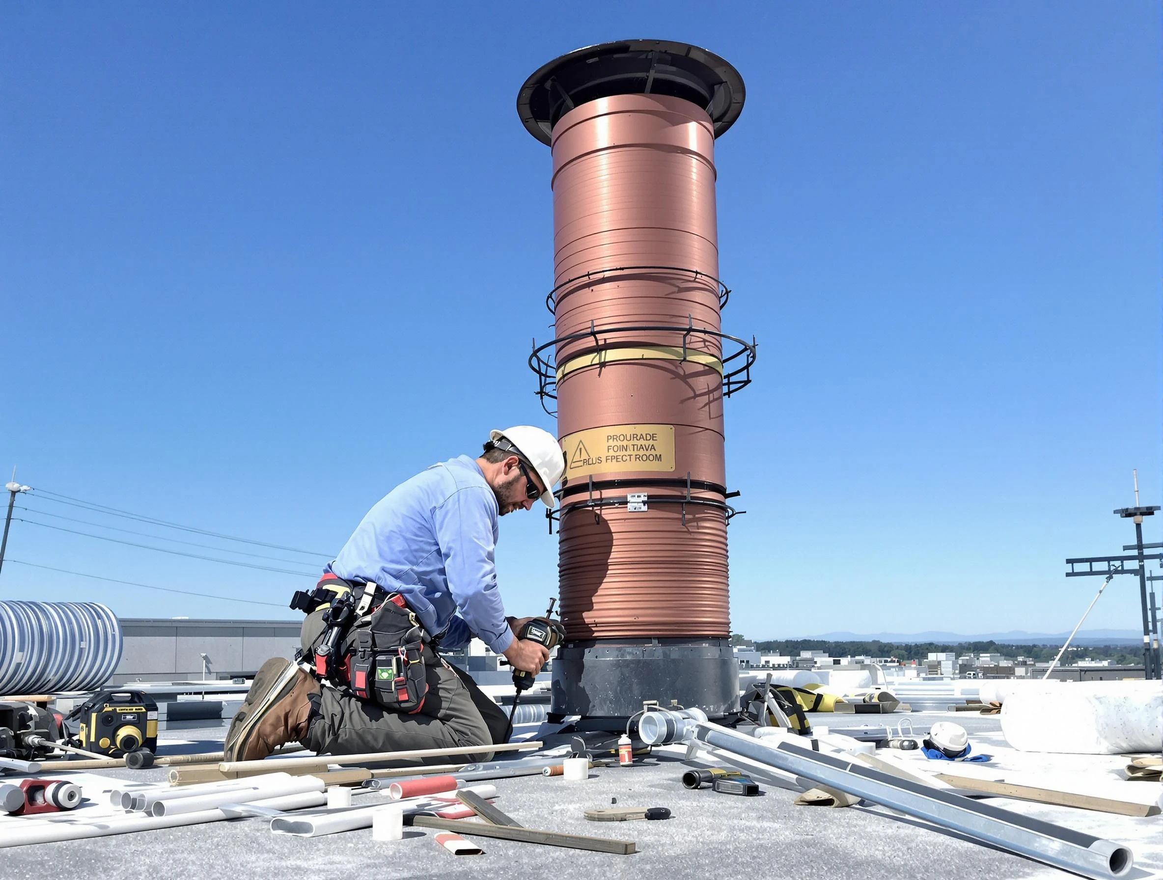 Installed chimney liner by Thompson's Station Chimney Sweep in Thompson's Station, TN